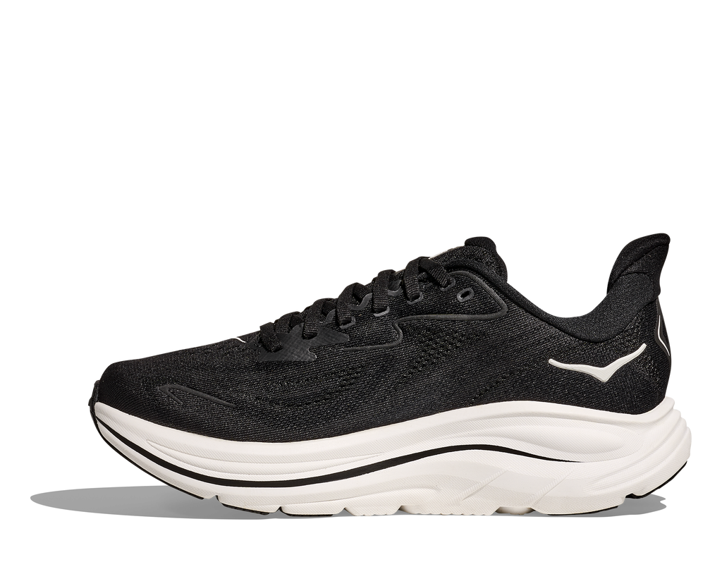 HOKA Women's Clifton 10 - BLACK / WHITE