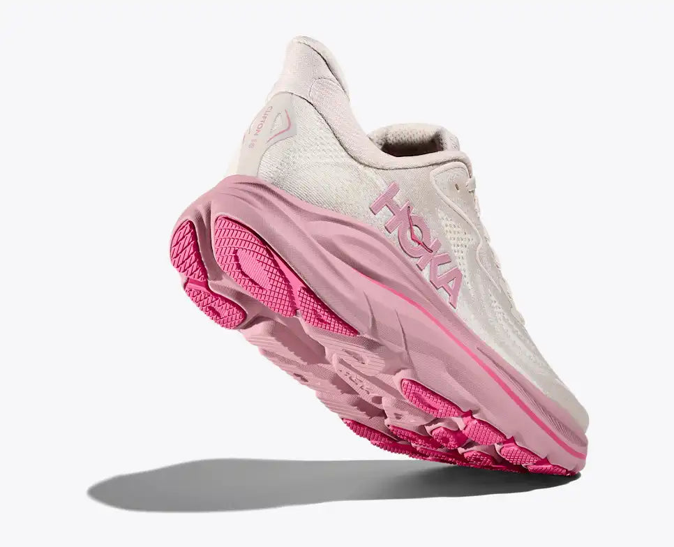 HOKA Women's Clifton 10 - ROSE CREAM / DRIED ROSE (Wide)