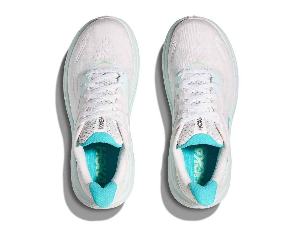 HOKA Women's Clifton 10 - WHITE / CIELO BLUE