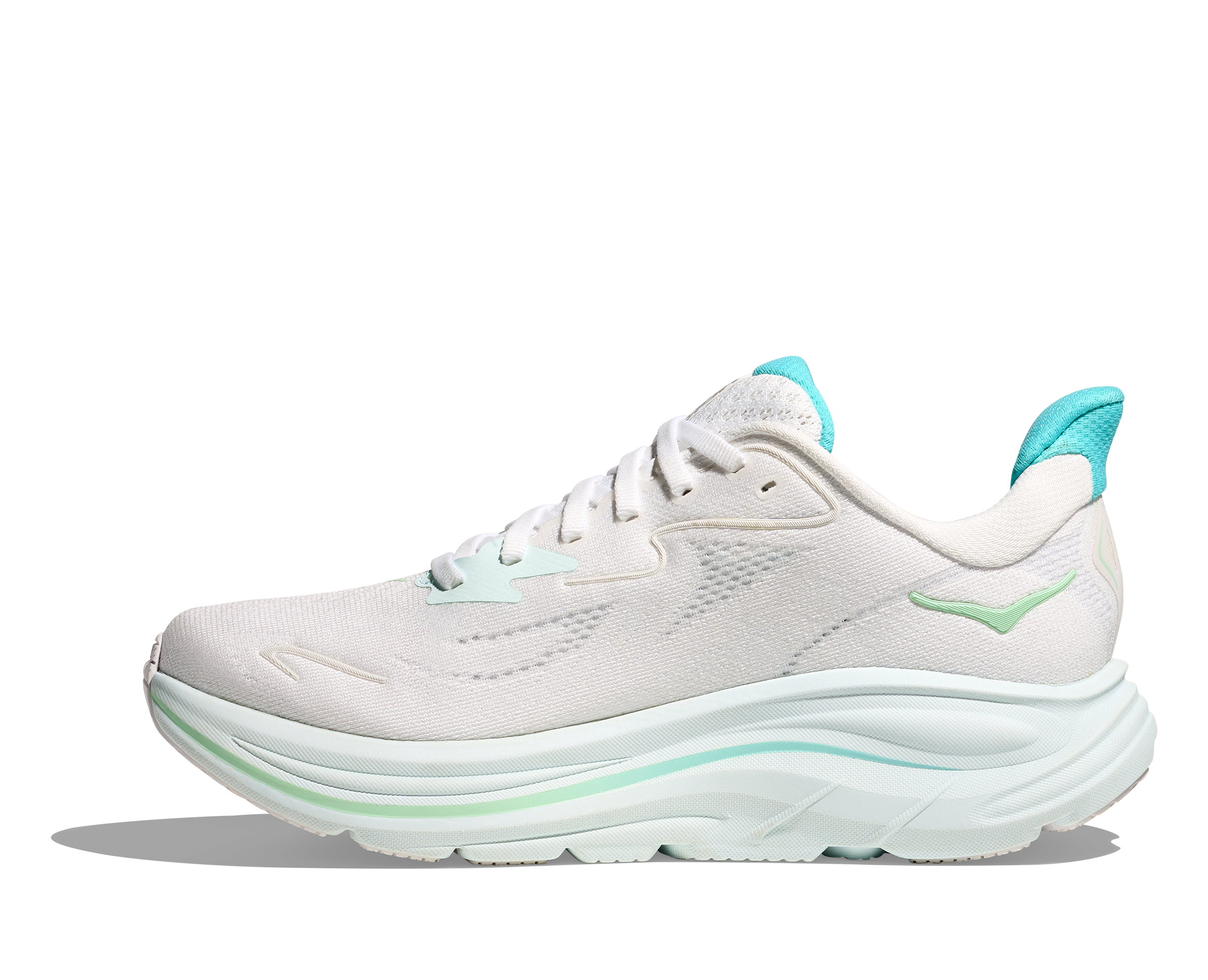 HOKA Women's Clifton 10 - WHITE / CIELO BLUE