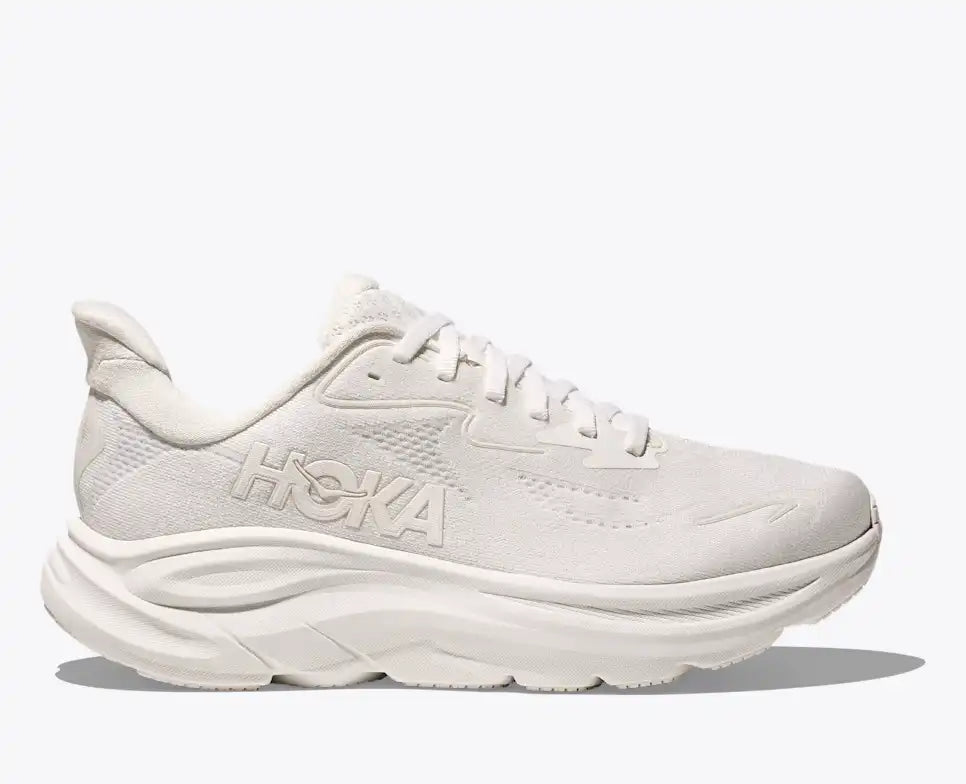 HOKA Women's Clifton 10 - WHITE / WHITE (Extra Wide)