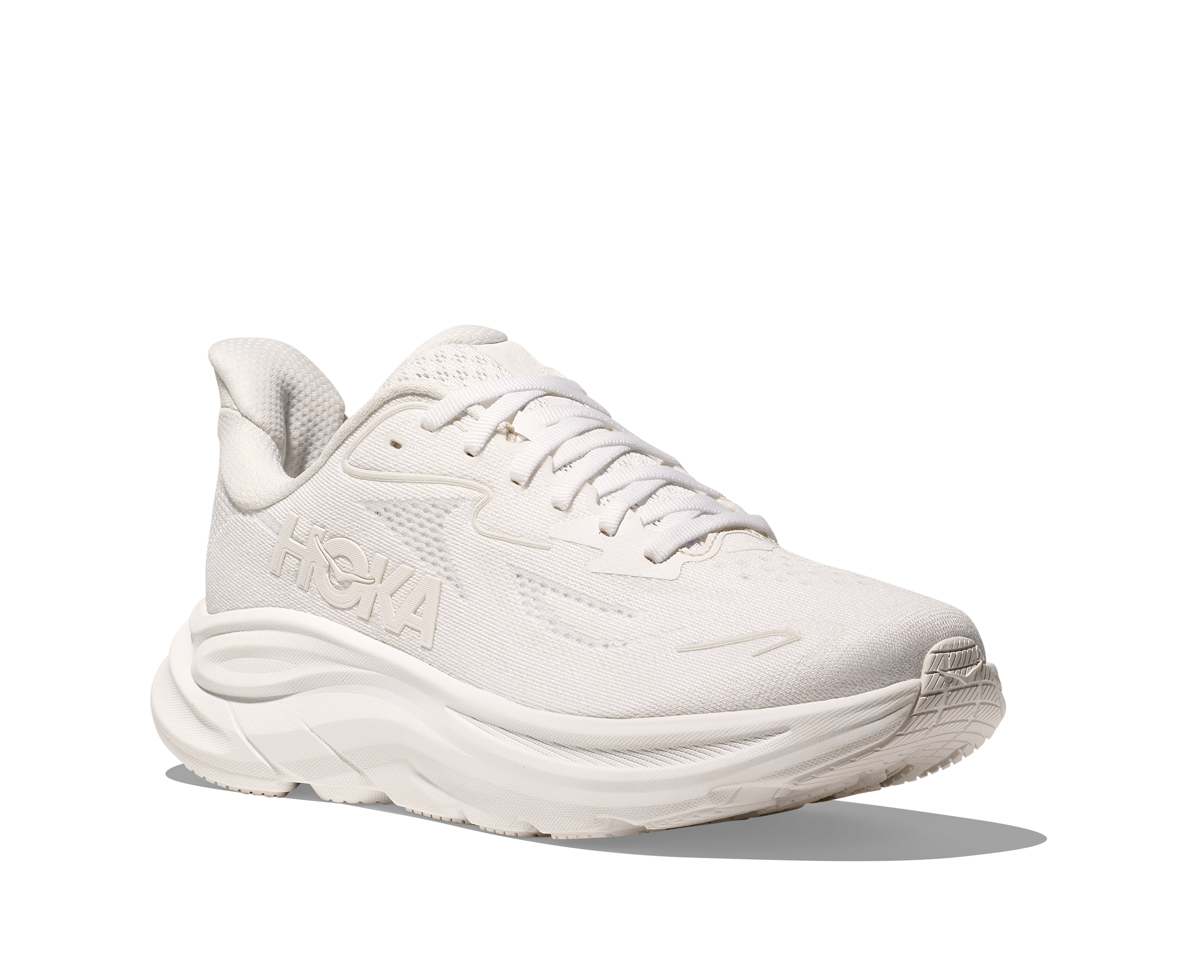 HOKA Women's Clifton 10 - WHITE / WHITE