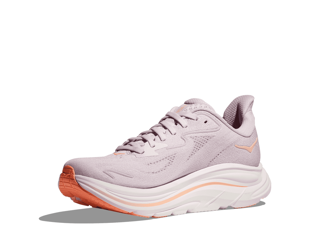 HOKA Women's Clifton 10 - LILAC CREAM / TANGERINE GLOW (Wide)