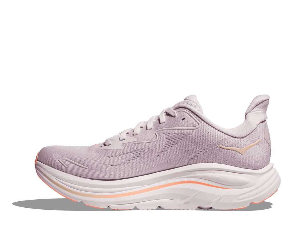 HOKA Women's Clifton 10 - LILAC CREAM / TANGERINE GLOW (Wide)