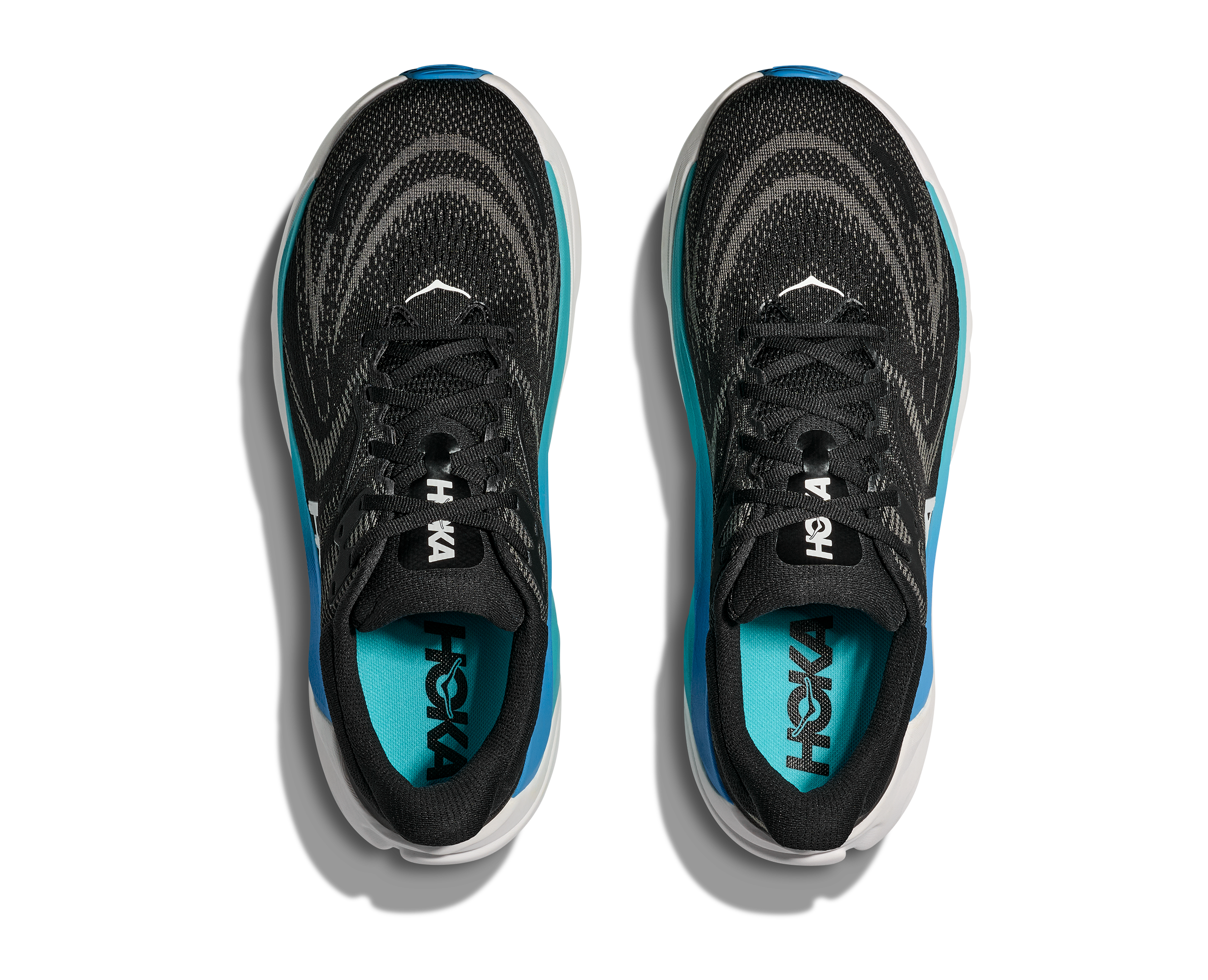 HOKA Men's Arahi 8 - BLACK / SKYWARD BLUE