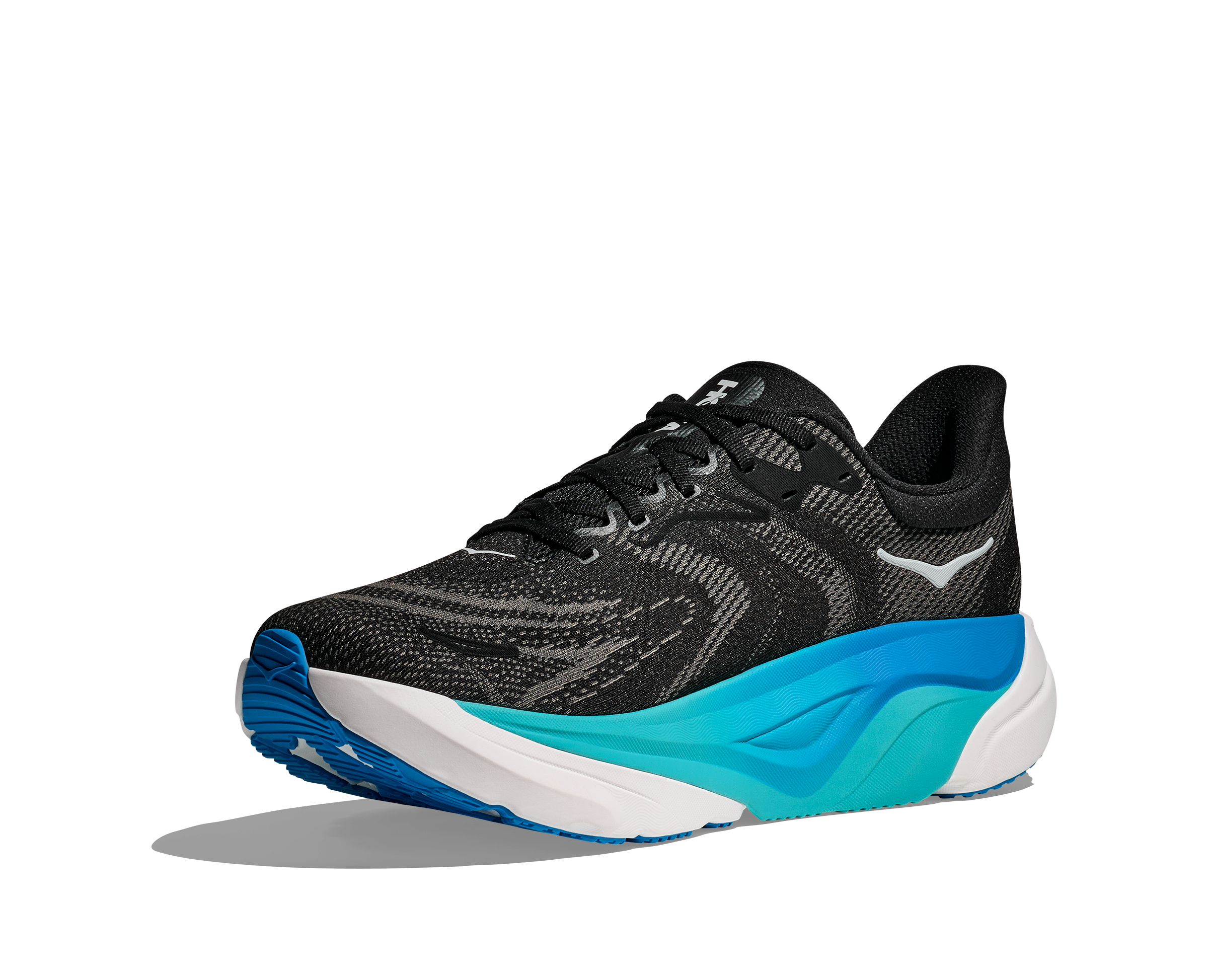 HOKA Men's Arahi 8 - BLACK / SKYWARD BLUE