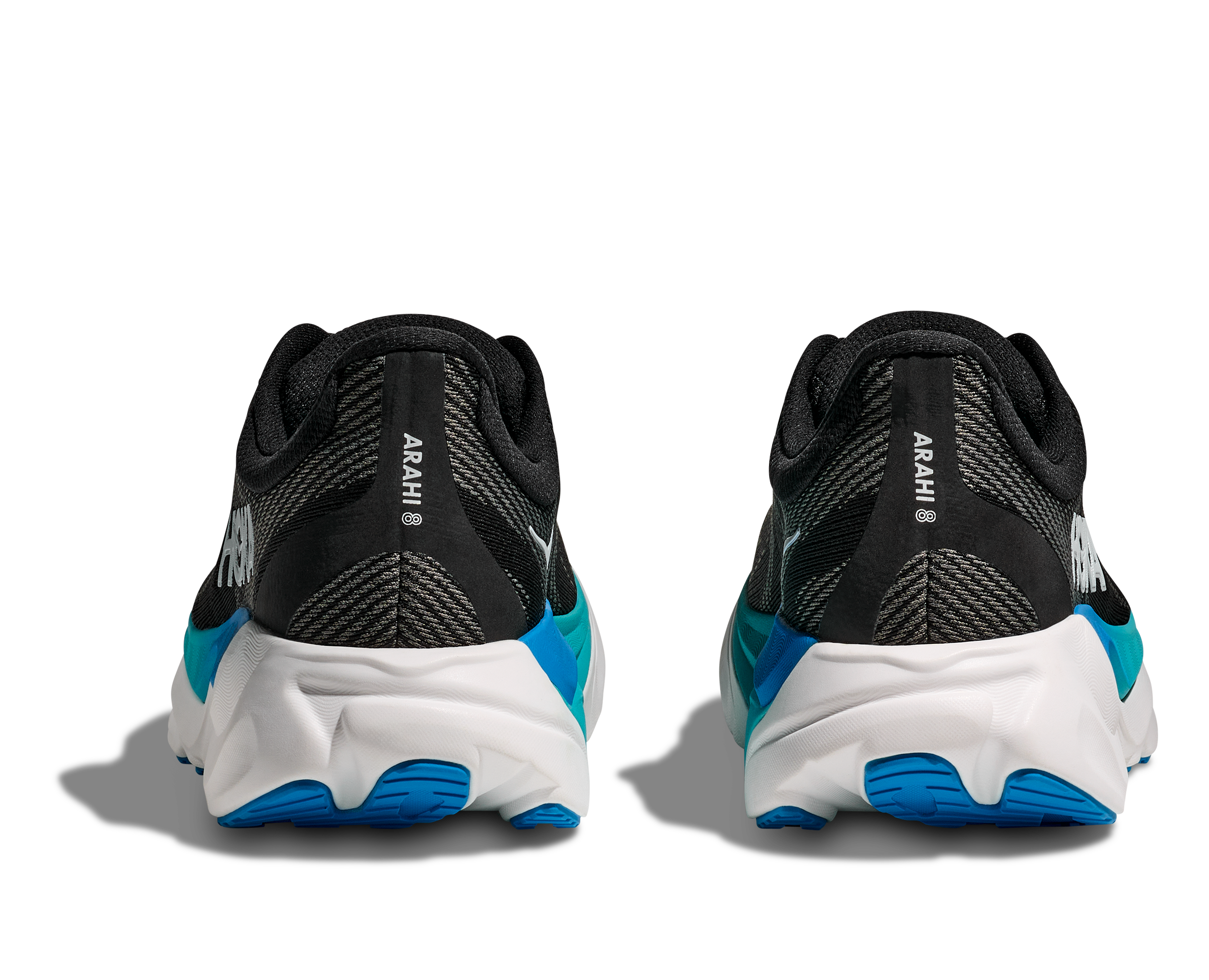 HOKA Men's Arahi 8 - BLACK / SKYWARD BLUE