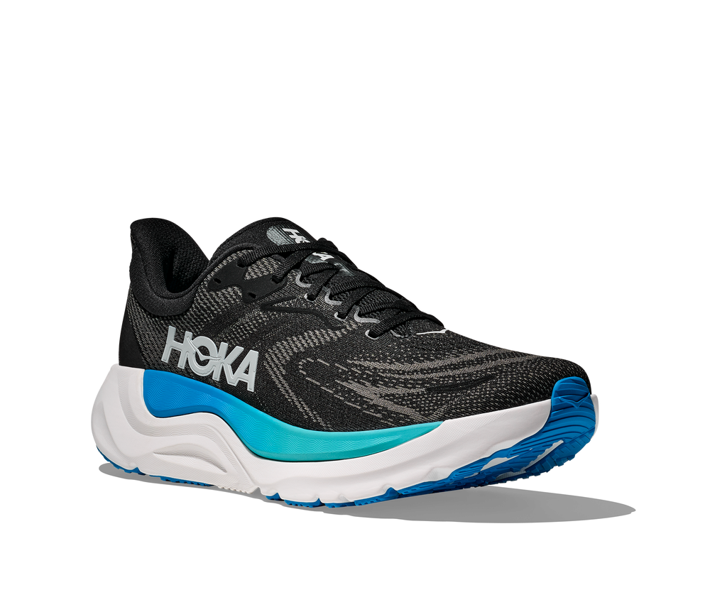 HOKA Men's Arahi 8 - BLACK / SKYWARD BLUE