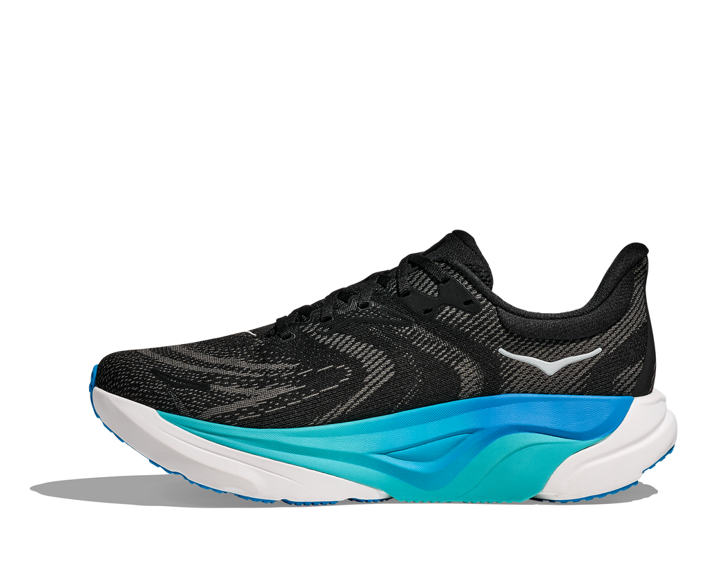 HOKA Men's Arahi 8 - BLACK / SKYWARD BLUE