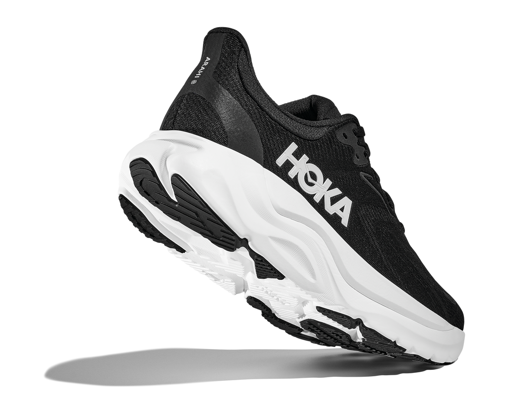 HOKA Men's Arahi 8 - BLACK / WHITE