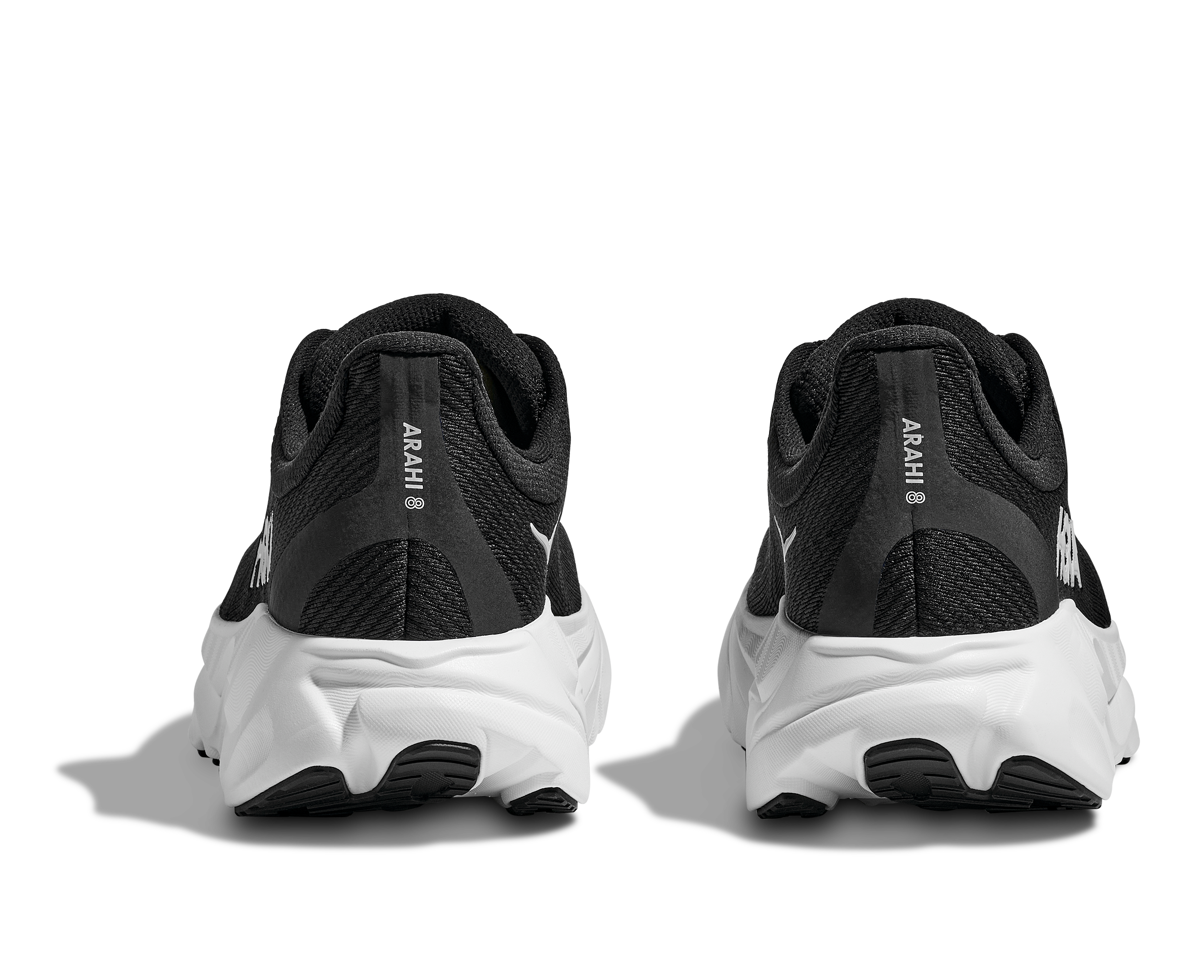 HOKA Men's Arahi 8 - BLACK / WHITE (Wide)