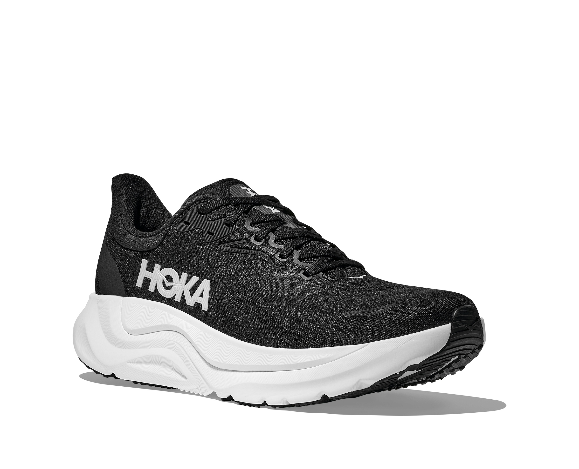 HOKA Men's Arahi 8 - BLACK / WHITE