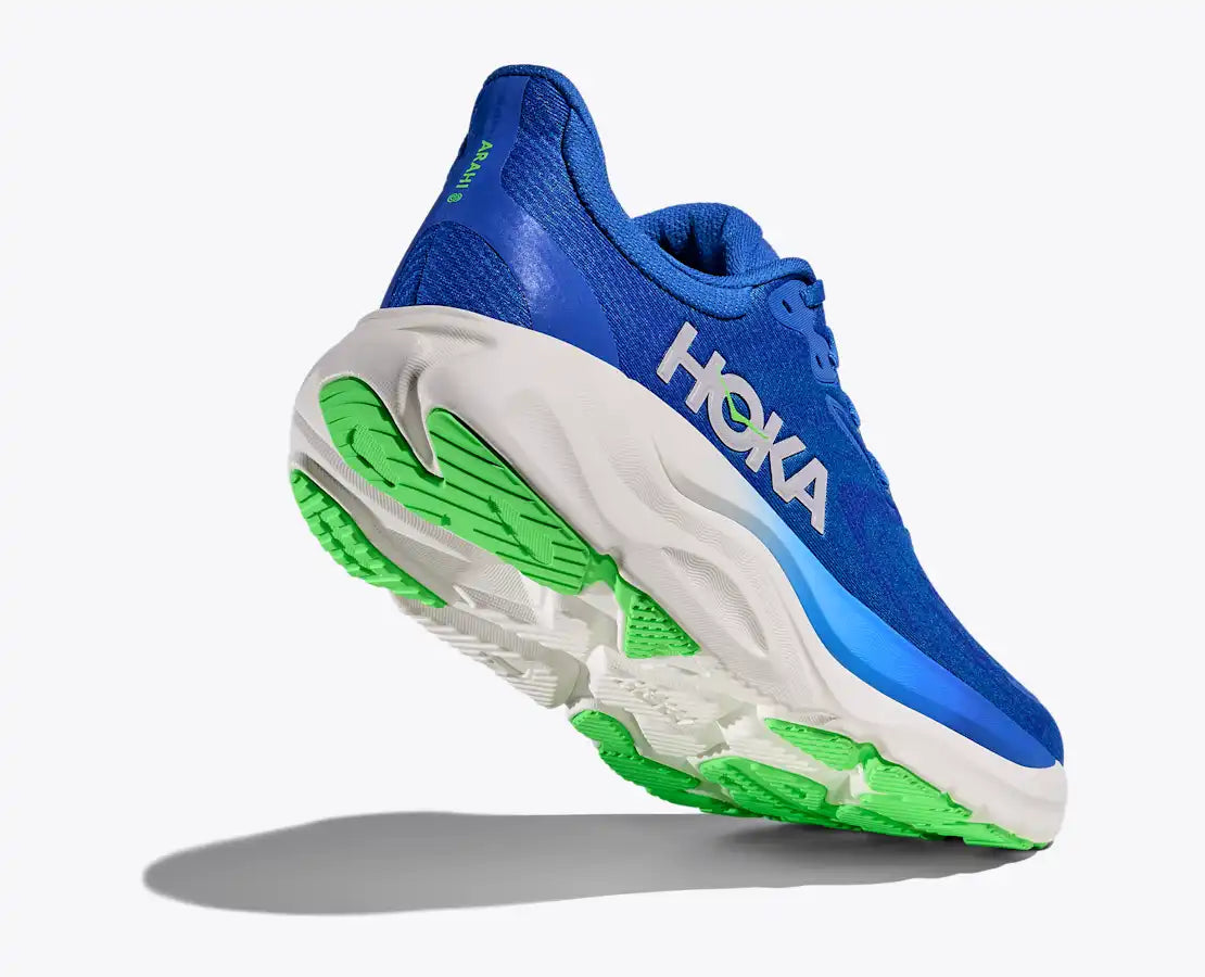 HOKA Men's Arahi 8 - COBALT BLUE / NEON GREEN (Wide)