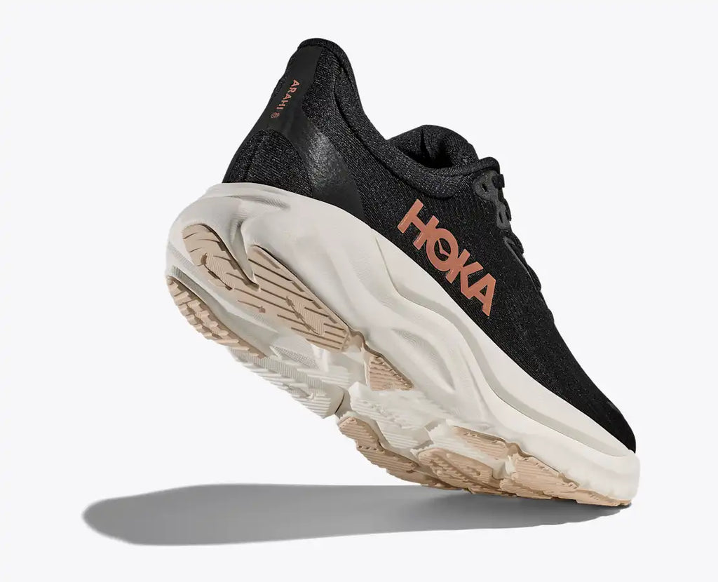 HOKA Women's Arahi 8 - BLACK / ROSE GOLD (Wide)