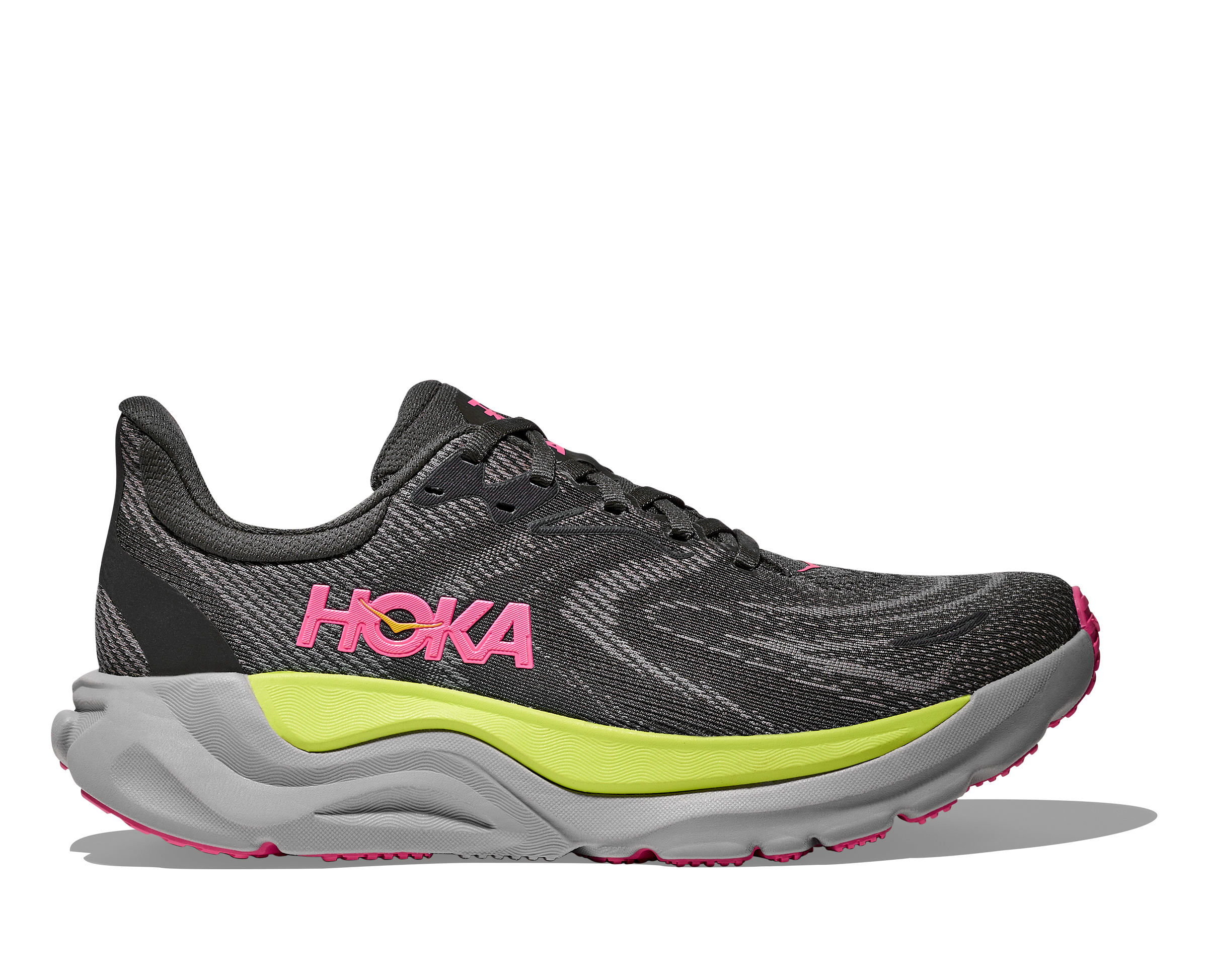 HOKA Women's Arahi 8 - CHARCOAL GREY / GREY SKIES