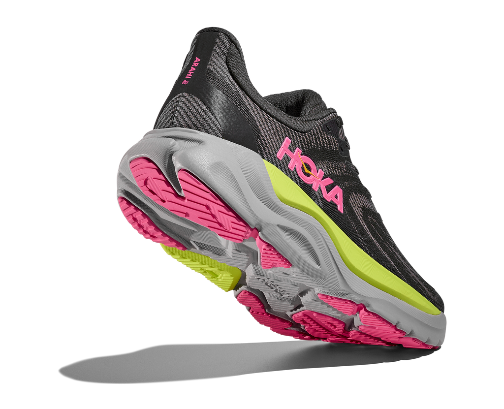 HOKA Women's Arahi 8 - CHARCOAL GREY / GREY SKIES