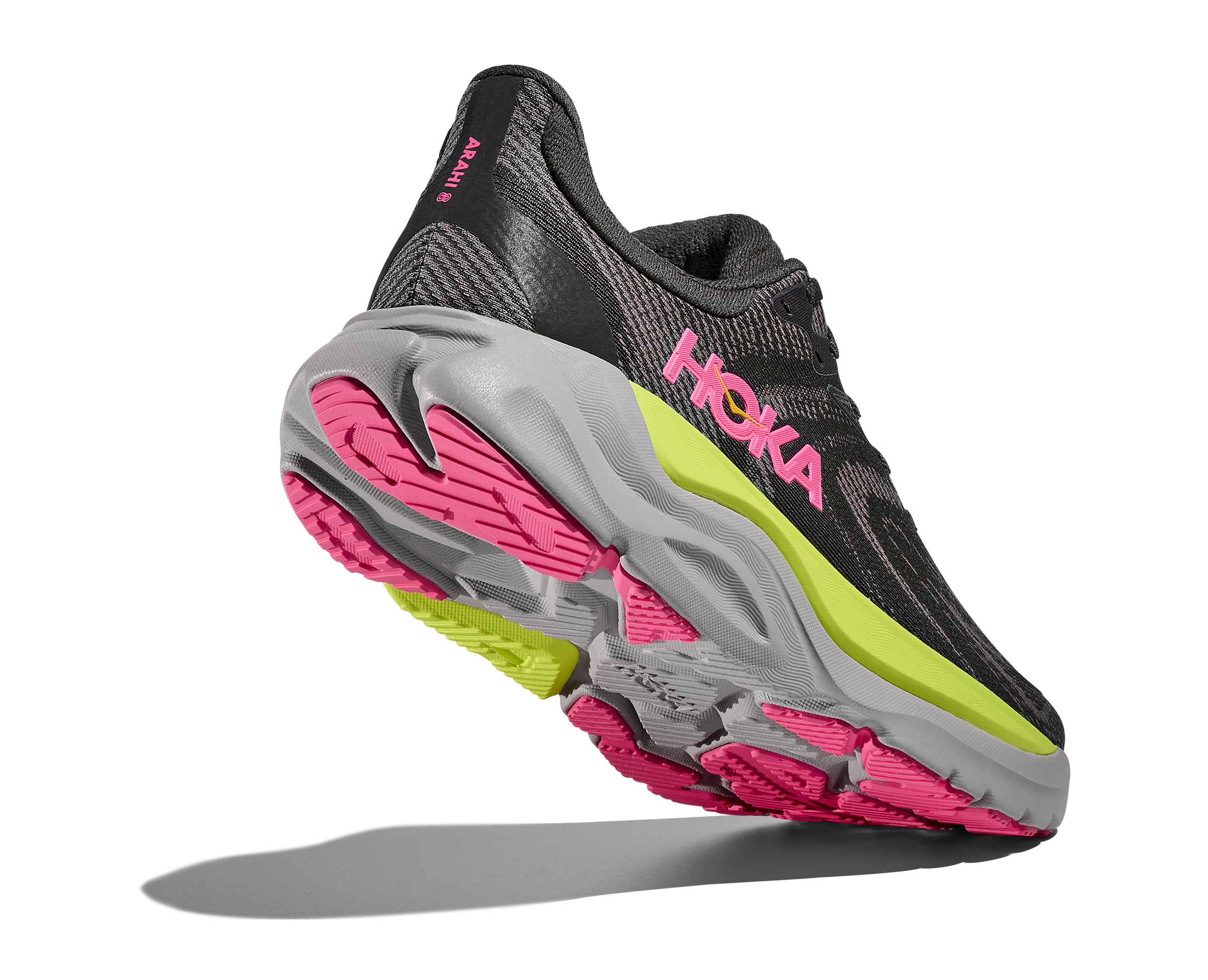 HOKA Women's Arahi 8 - CHARCOAL GREY / GREY SKIES