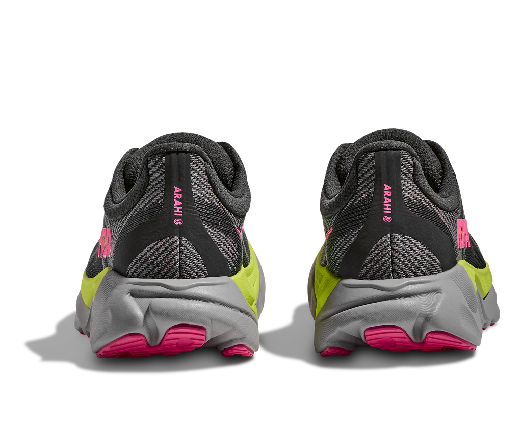 HOKA Women's Arahi 8 - CHARCOAL GREY / GREY SKIES