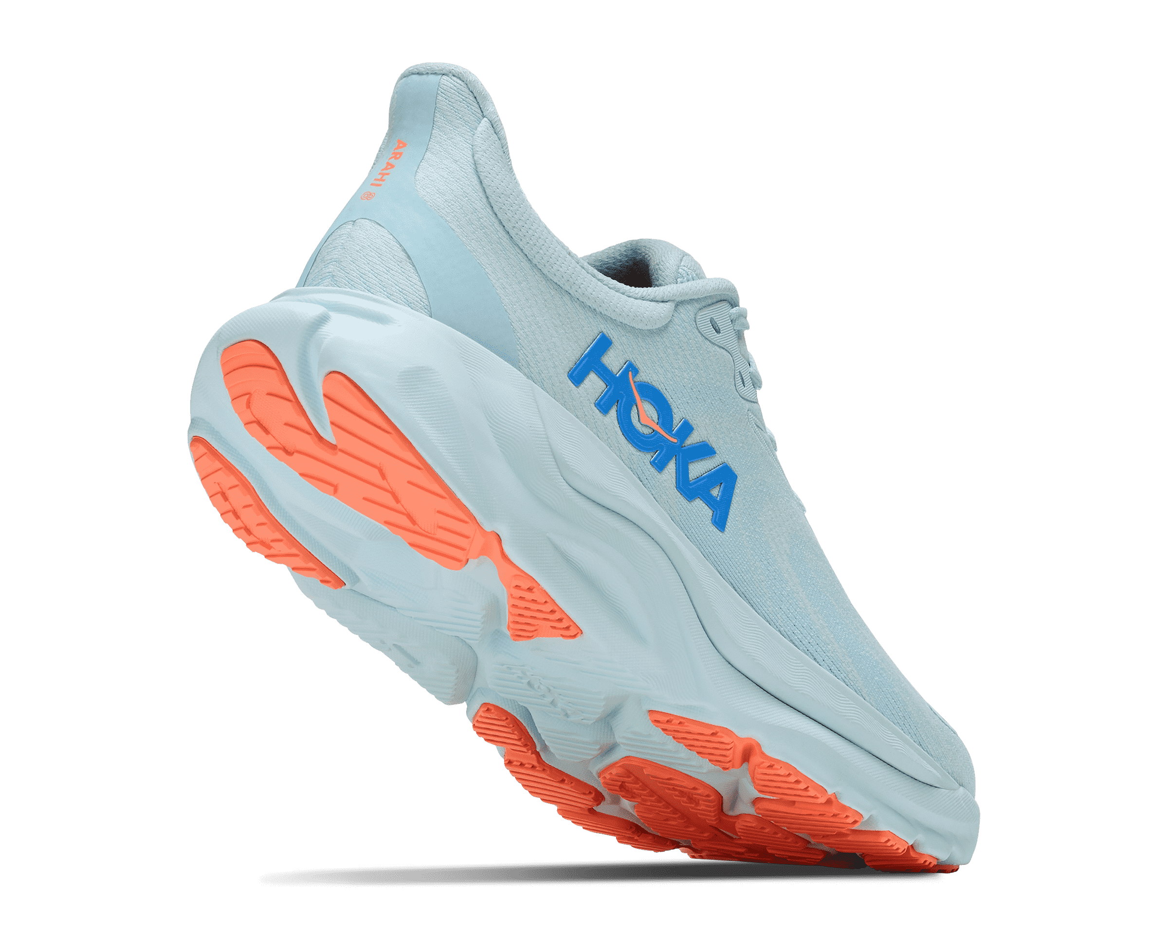 HOKA Women's Arahi 8 - GLIMMERING BLUE / NEON CANTALOUPE