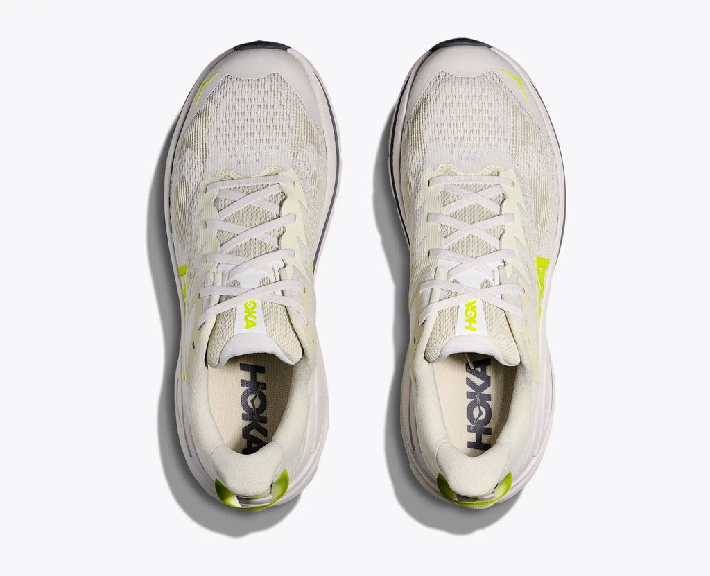 HOKA Men's Challenger 8 - WHITE / NEON HOKA CITRUS
