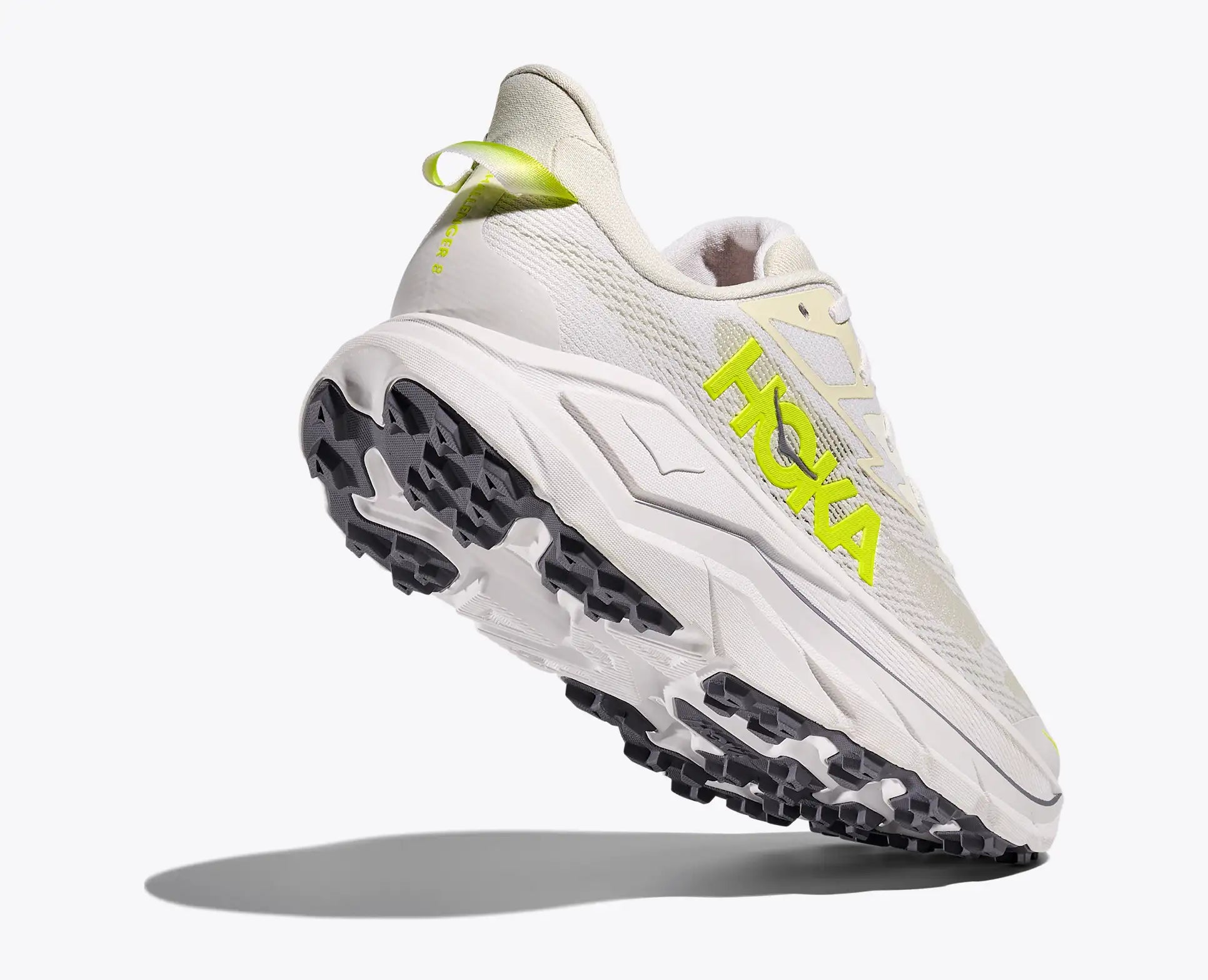 HOKA Men's Challenger 8 - WHITE / NEON HOKA CITRUS
