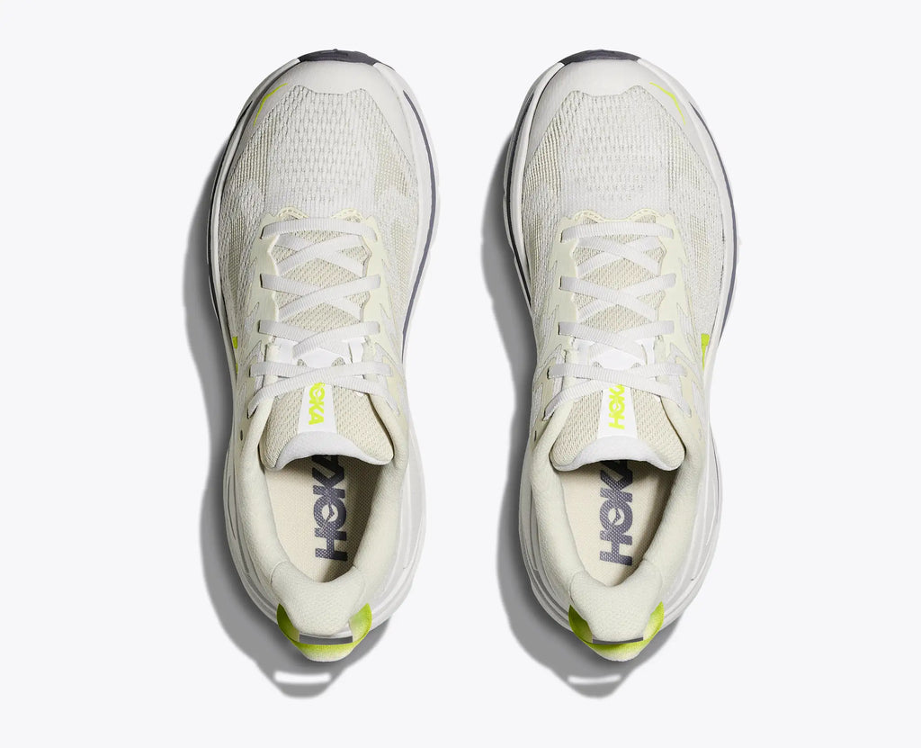 HOKA Women's Challenger 8 - WHITE / NEON HOKA CITRUS