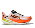 HOKA Men's Mach X 3 - WHITE / NEON TANGERINE