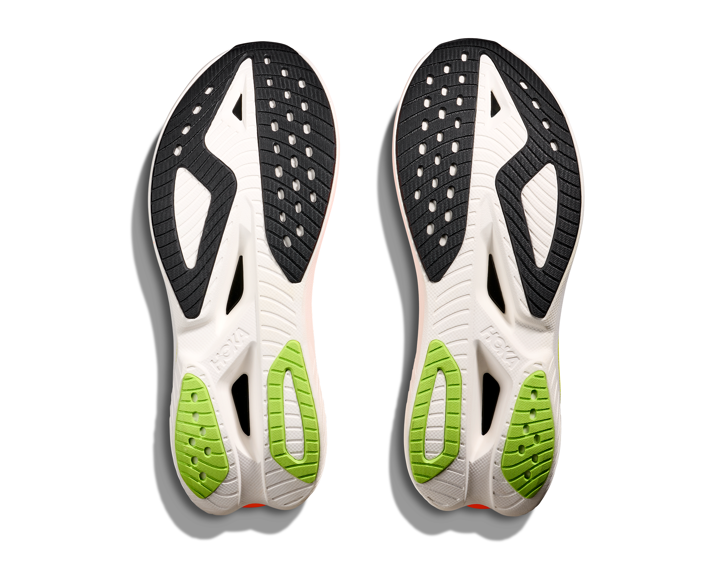 HOKA Men's Mach X 3 - WHITE / NEON TANGERINE