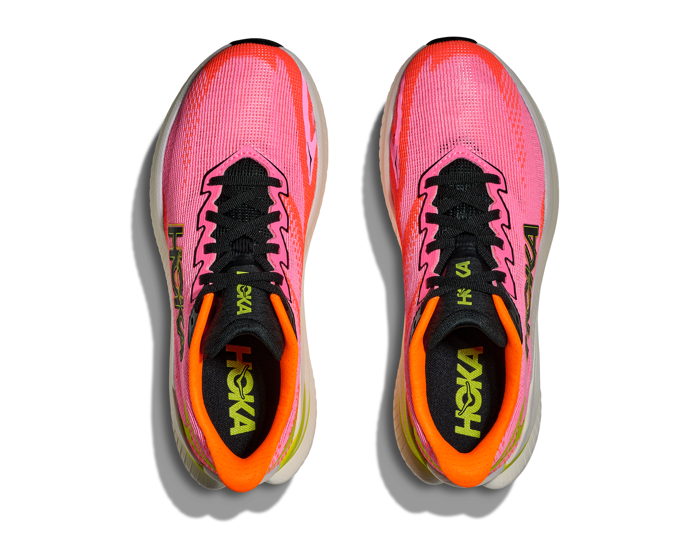 HOKA Women's Mach X 3 - NEON ROSE / NEON TANGERINE