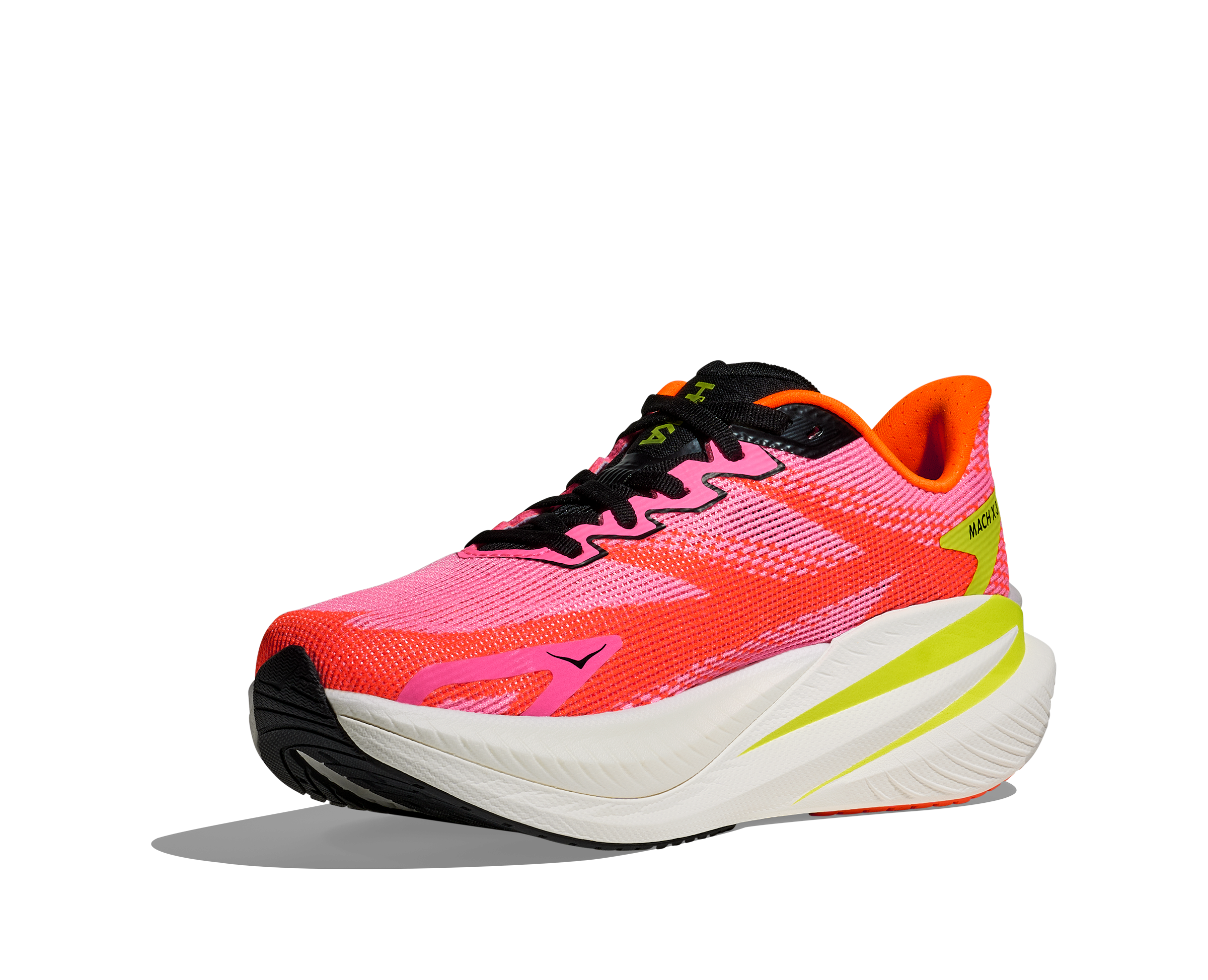 HOKA Women's Mach X 3 - NEON ROSE / NEON TANGERINE