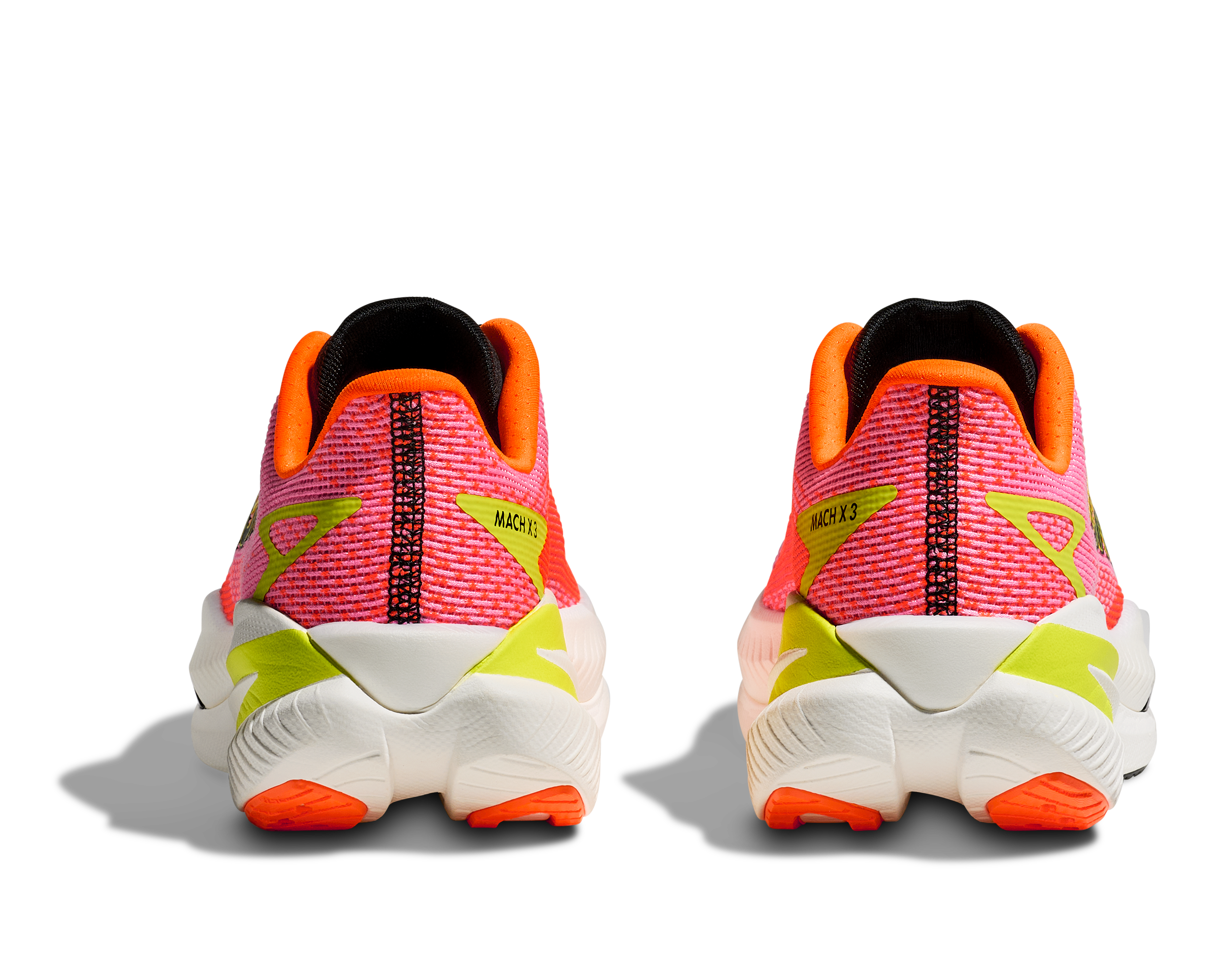 HOKA Women's Mach X 3 - NEON ROSE / NEON TANGERINE