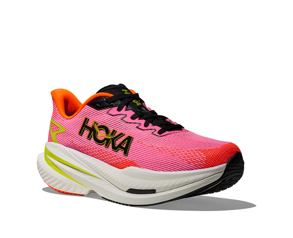 HOKA Women's Mach X 3 - NEON ROSE / NEON TANGERINE