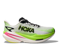 HOKA Women's Mach X 3 - WHITE / NEON LIME