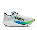HOKA Unisex Rocket X 3 - FROST / ELECTRIC LIME
