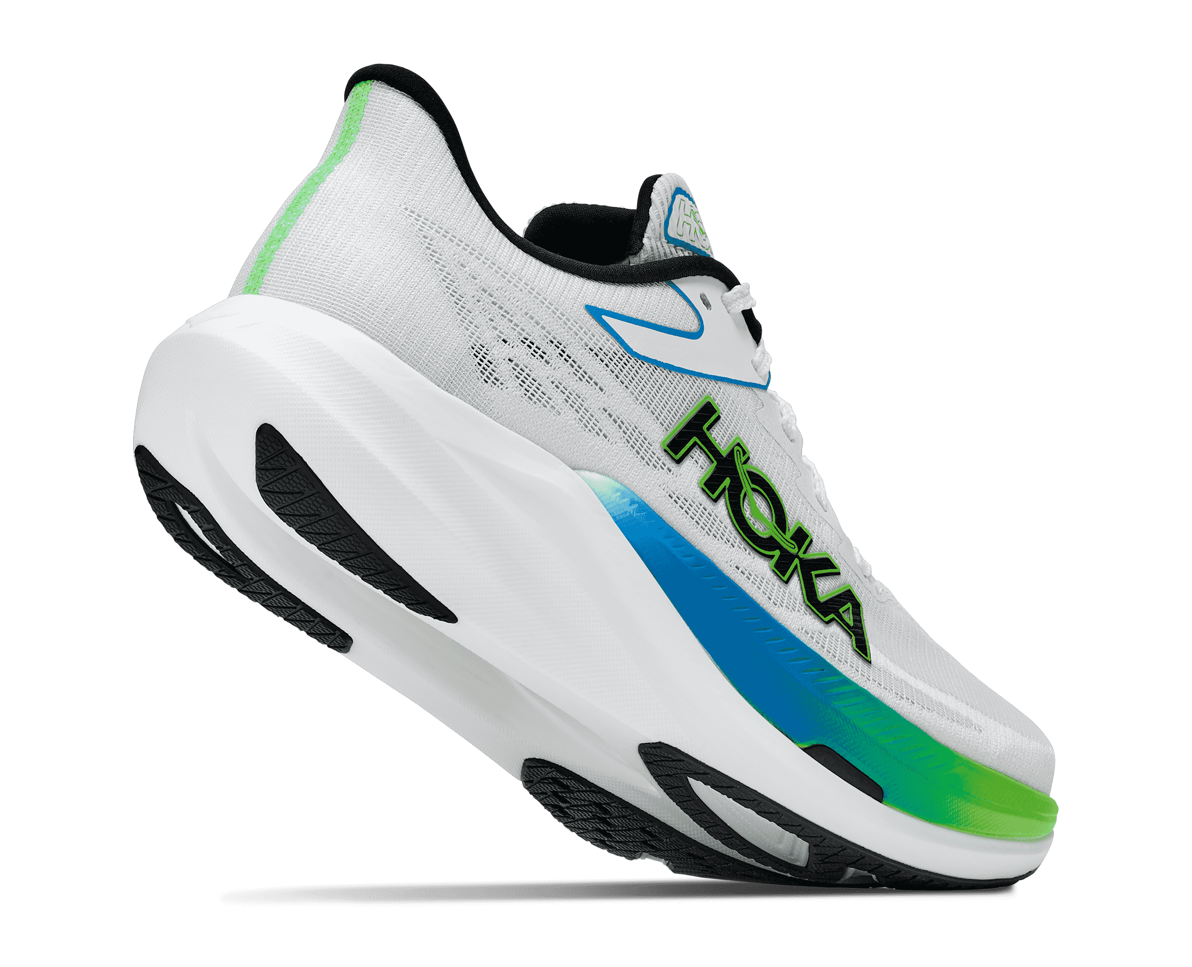 HOKA Unisex Rocket X 3 - FROST / ELECTRIC LIME