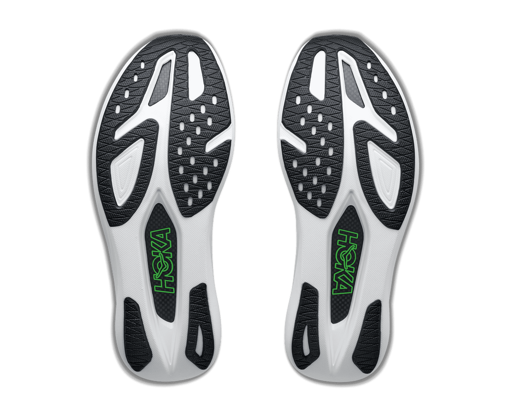 HOKA Unisex Rocket X 3 - FROST / ELECTRIC LIME