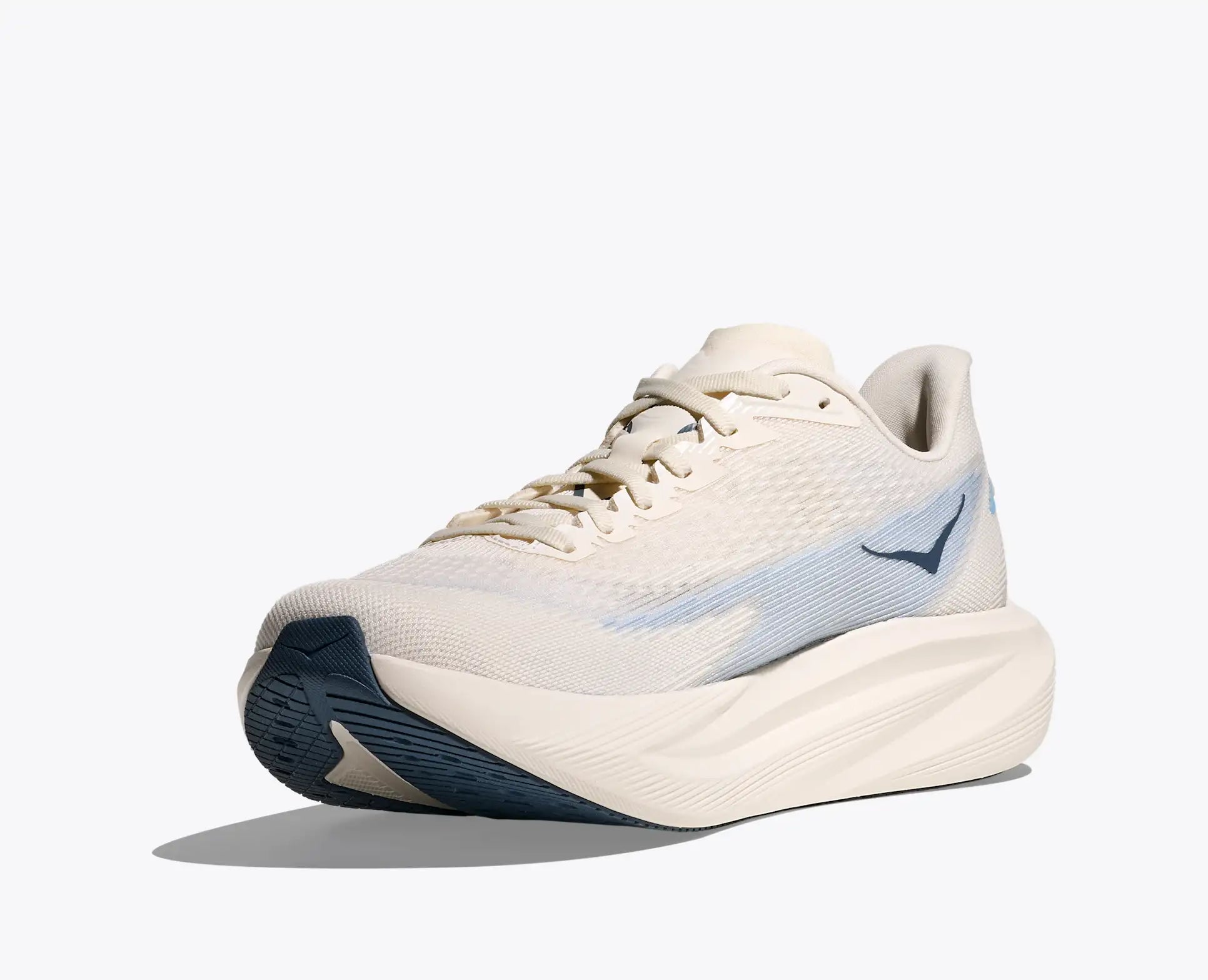 HOKA Men's Mach 7 - ALABASTER / SOARING BLUE (Wide)