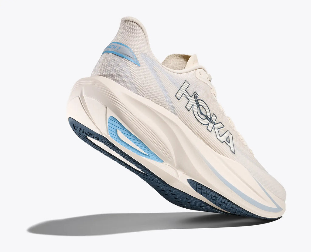 HOKA Men's Mach 7 - ALABASTER / SOARING BLUE (Wide)