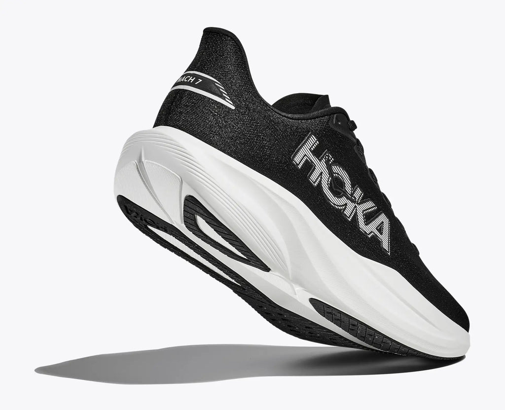 HOKA Men's Mach 7 - BLACK / WHITE