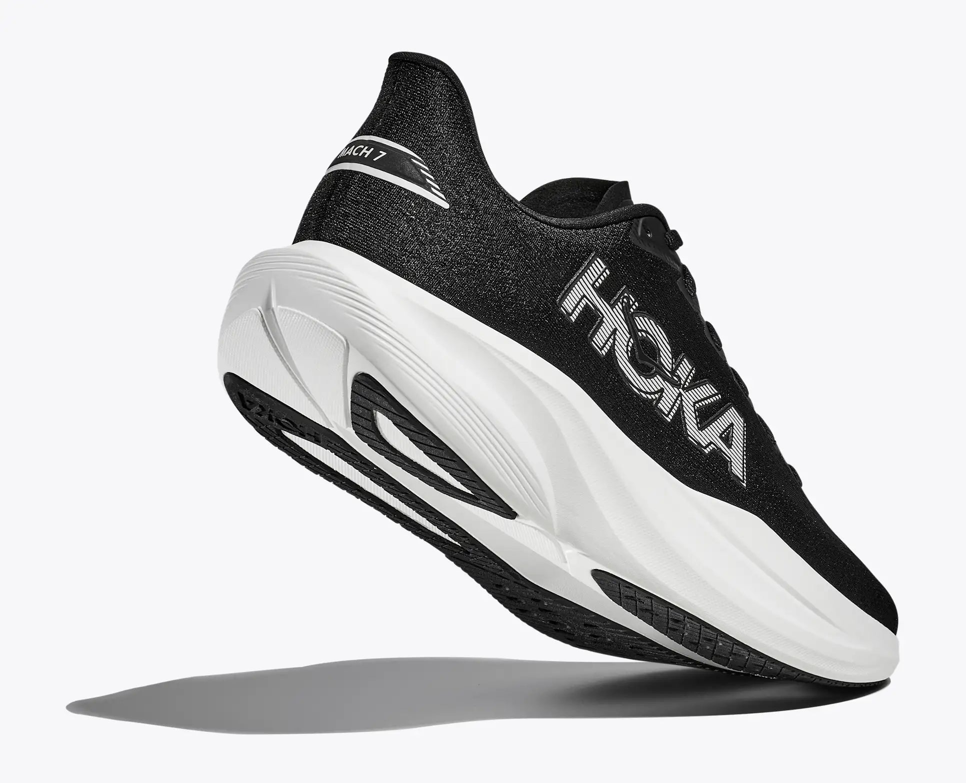 HOKA Men's Mach 7 - BLACK / WHITE