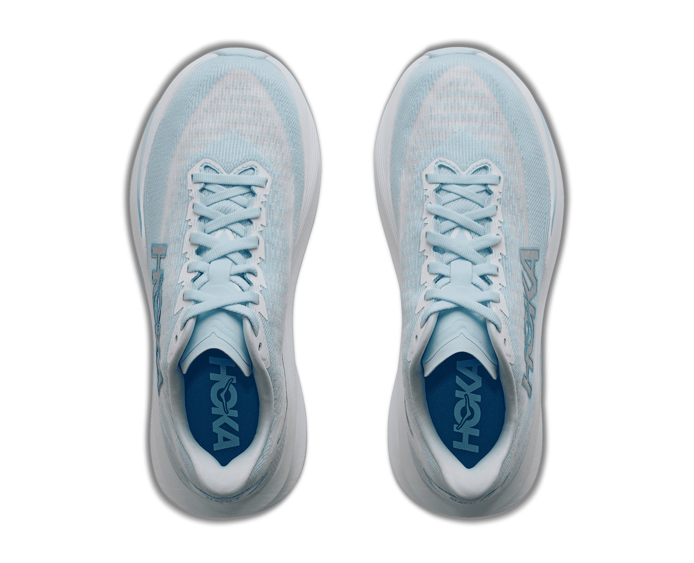 HOKA Women's Mach 7 - GLIMMERING BLUE / FROST (Wide)