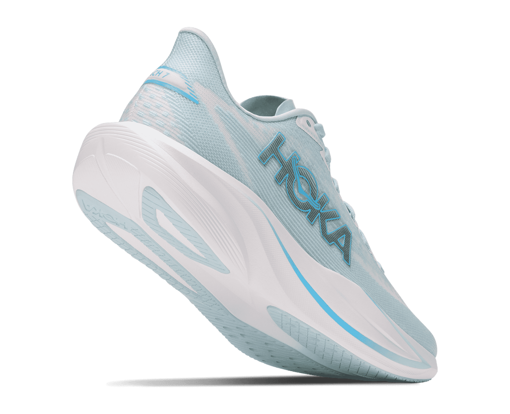 HOKA Women's Mach 7 - GLIMMERING BLUE / FROST (Wide)