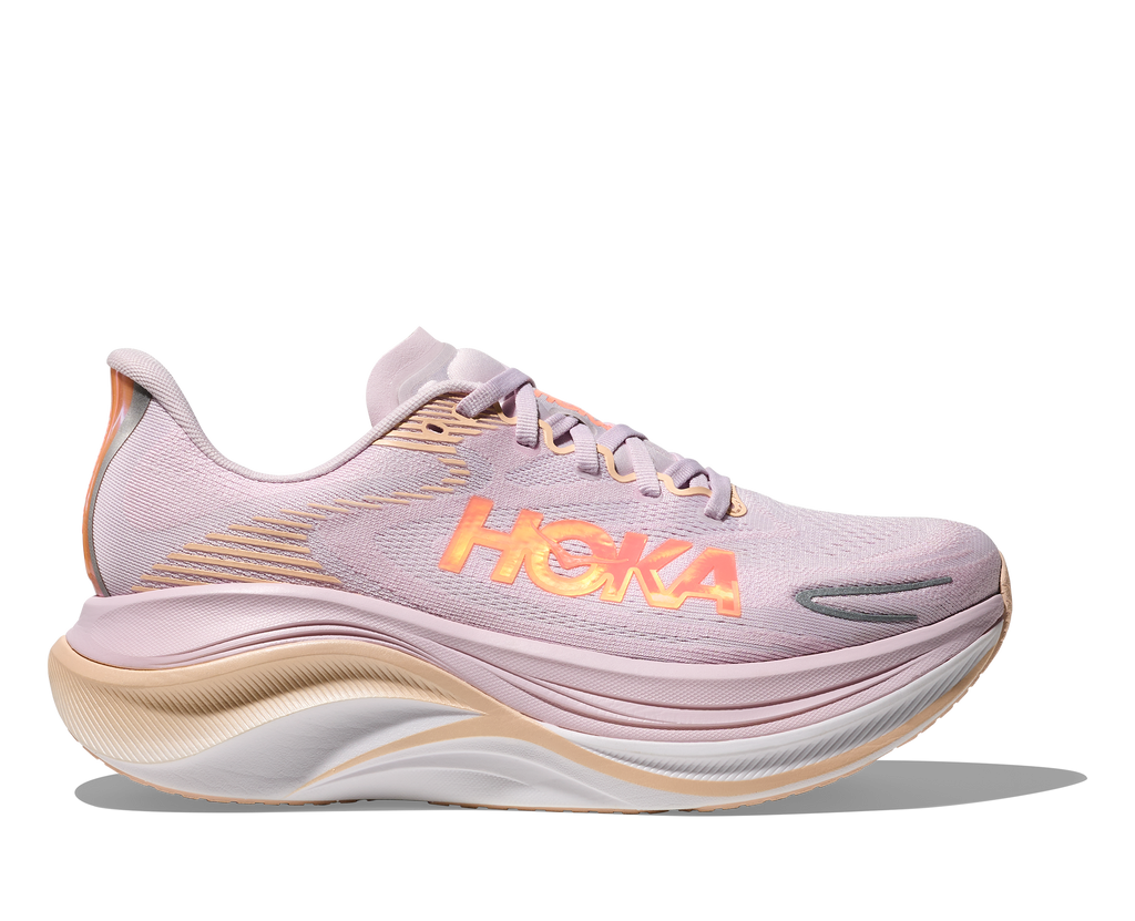 HOKA Women's Skyward X 2 - LILAC CREAM/ TANGERINE GLOW
