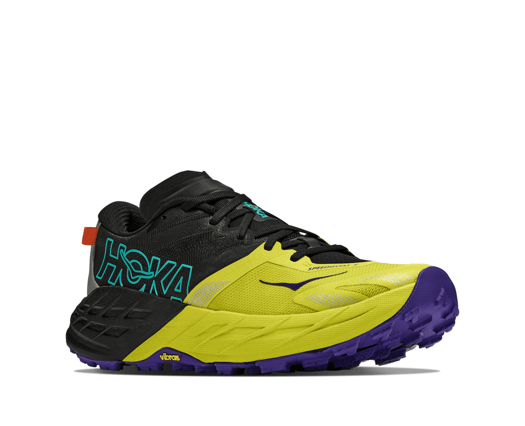 HOKA Men's Speedgoat 7 - BLACK / HOKA CITRUS
