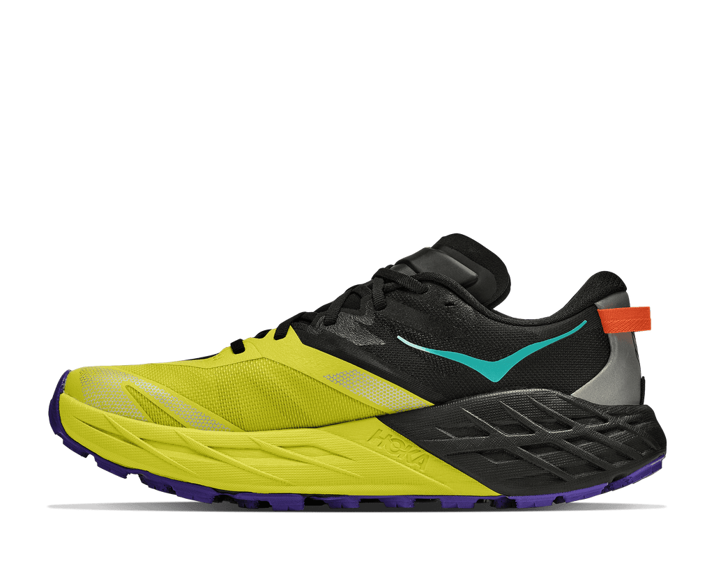 HOKA Men's Speedgoat 7 - BLACK / HOKA CITRUS
