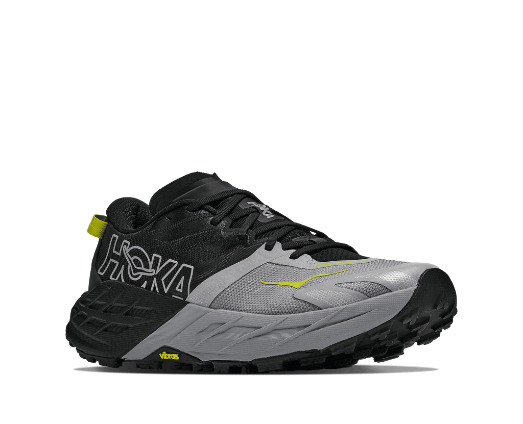 HOKA Men's Speedgoat 7 - BLACK / STELLAR GREY