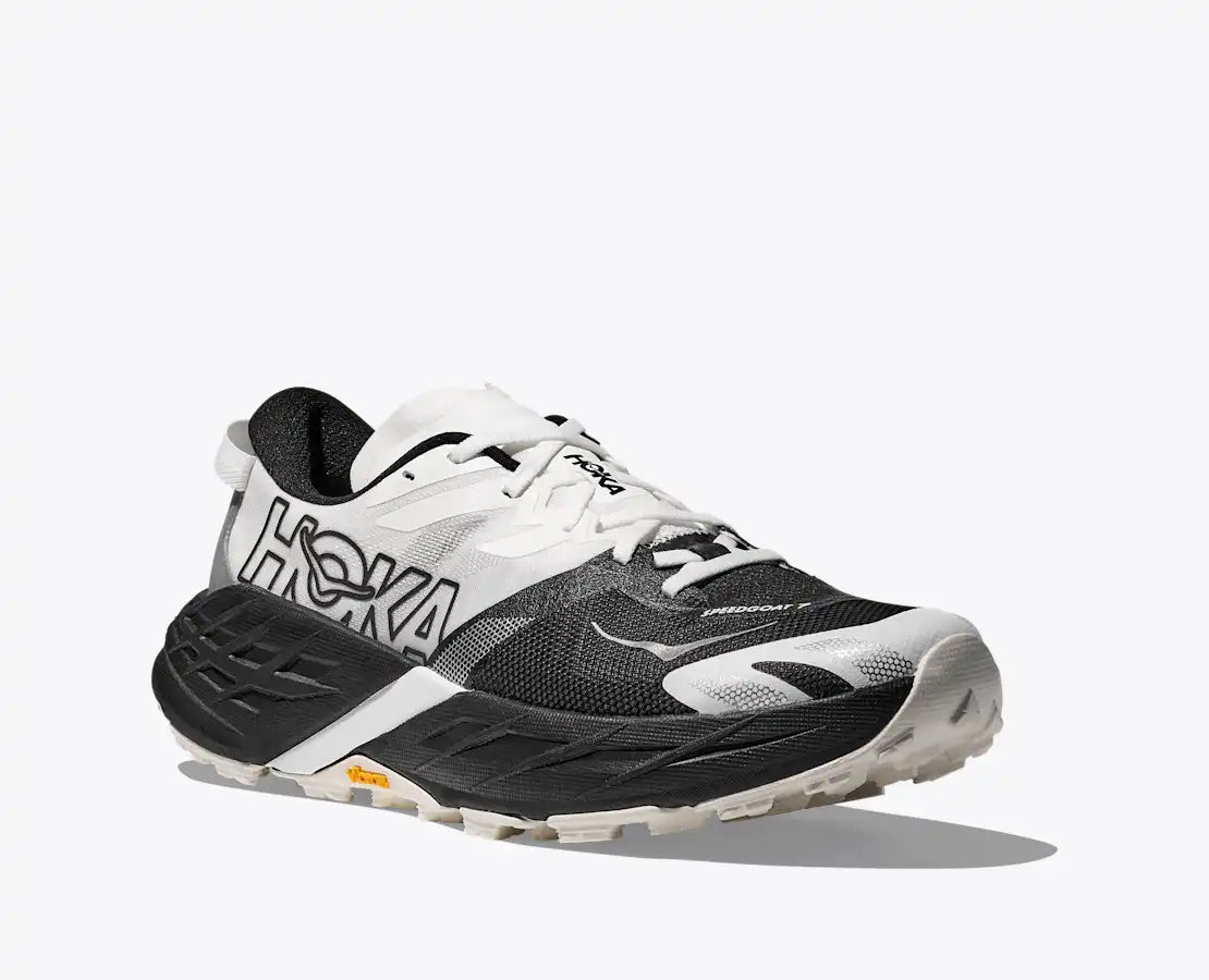 HOKA Men's Speedgoat 7 - BLACK / WHITE