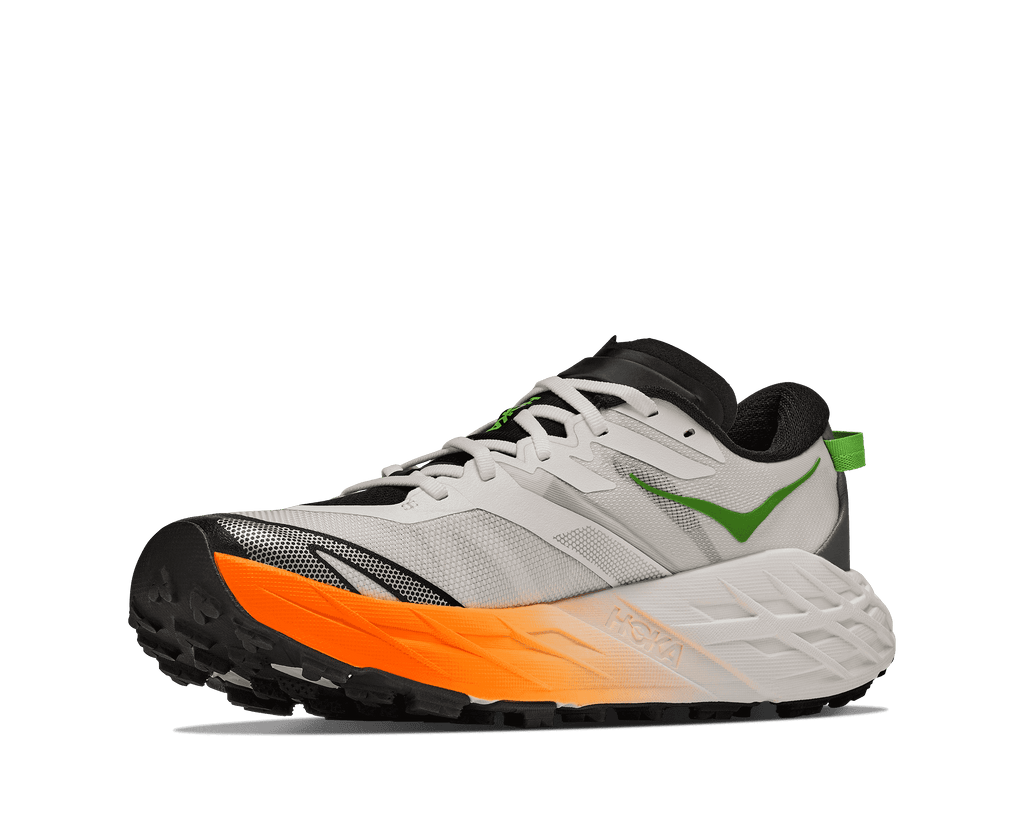 HOKA Men's Speedgoat 7 - FROST / NEON TANGERINE