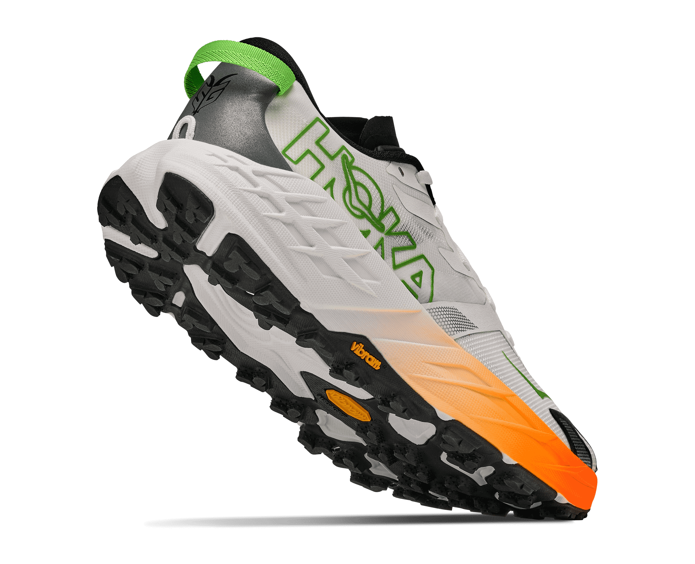 HOKA Men's Speedgoat 7 - FROST / NEON TANGERINE