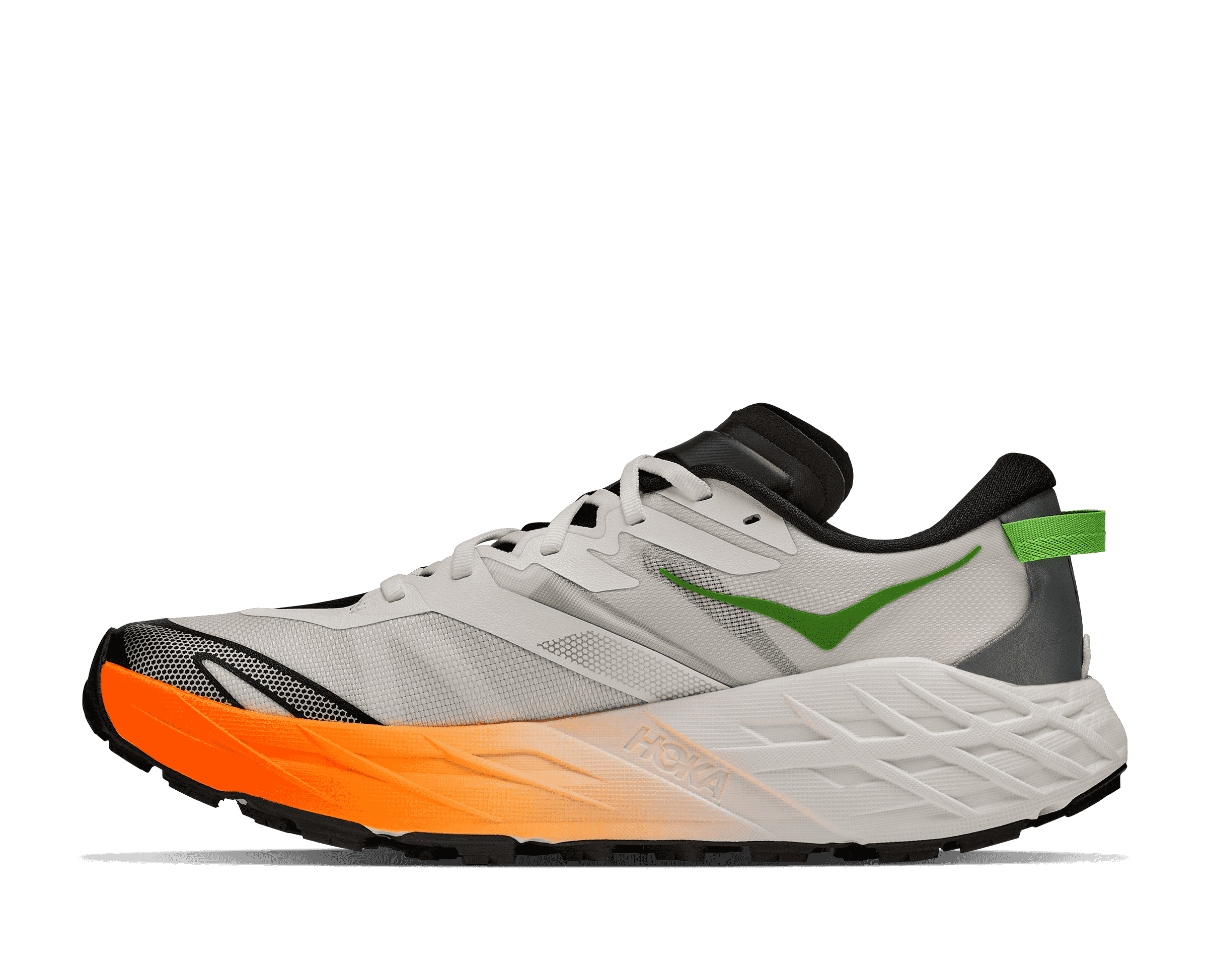 HOKA Men's Speedgoat 7 - FROST / NEON TANGERINE